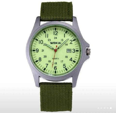 🔥2x1 Reloj Wokai color militar