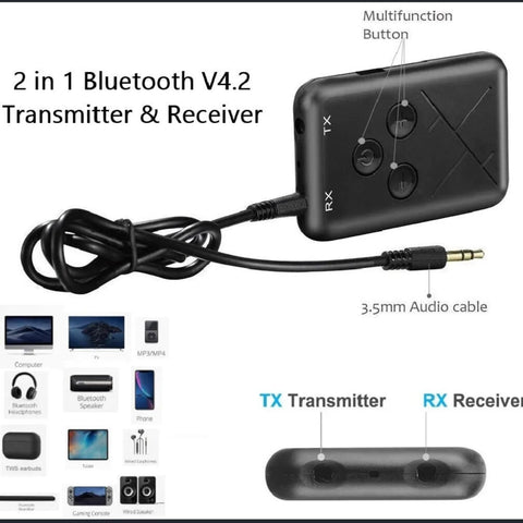 Adaptador de Bluetooth 2 en 1